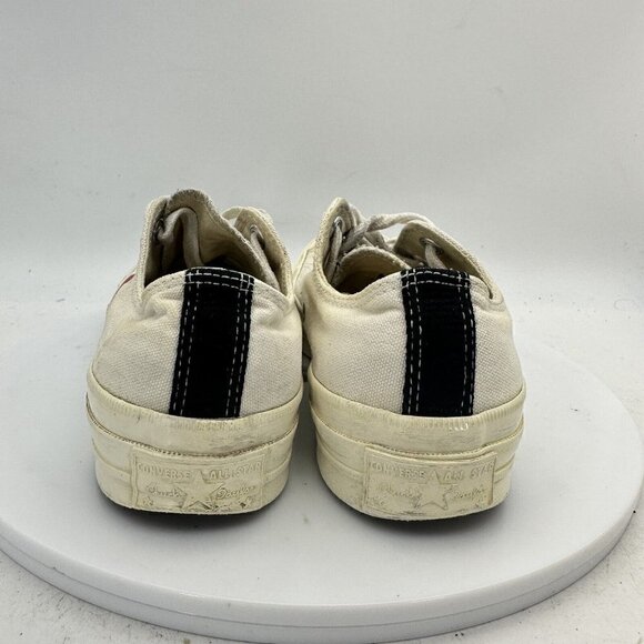 Converse Comme Des Garcons Hidden Heart White Canvas women Sneaker Shoes Size 6 - Picture 11 of 13